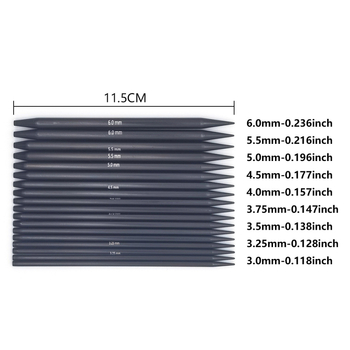 Set odvojivih kružnih igala za pletenje, 9 kom
