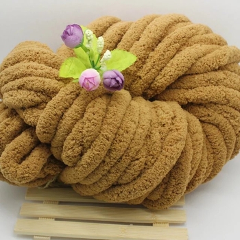 Chenille Thick Ice Thread – Maisījums, Semi-Worsted, Hank diegs dvieļiem