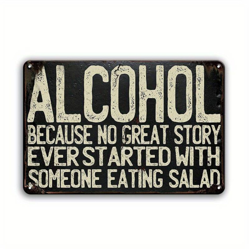 Retro fémtábla felirattal – anyag: vas; egyéb fémtárgyak; otthon, iroda, kert, tér és rendezvények használatra; ajándék