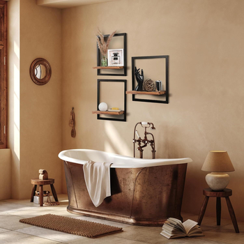 LW стенен метален рафт за съхранение, 1 ниво, модел LW5221703, тегло 2,27 кг