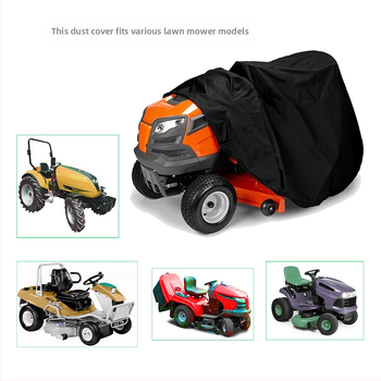 Κάλυμμα χλοοκοπτικού, αδιάβροχο ύφασμα Oxford με ασημί επίστρωση 210D/420D, με δυνατότητα προσαρμογής, για κήπο και γκαζόν