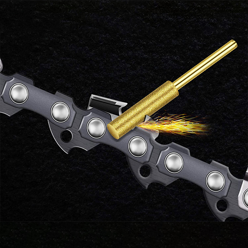 Kāta zāģa ķēdes slīpēšanas galva, diamanta abrazīvs, modeļi 4.0/4.8/5.5, piemērots ķēdes asināšanai