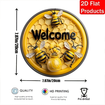Ξύλινο σήμα τοίχου με μέλισσα — διακόσμηση τοίχου, UV επεξεργασία, OEM, ημιχειροκίνητη/ημι-μηχανοποιημένη παραγωγή, προσαρμογή