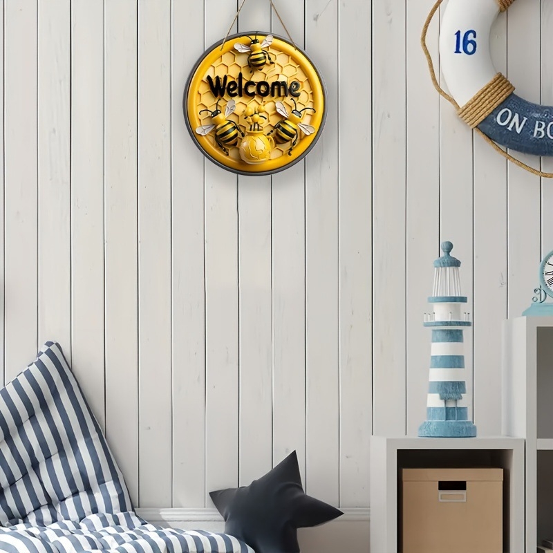 Ξύλινο σήμα τοίχου με μέλισσα — διακόσμηση τοίχου, UV επεξεργασία, OEM, ημιχειροκίνητη/ημι-μηχανοποιημένη παραγωγή, προσαρμογή