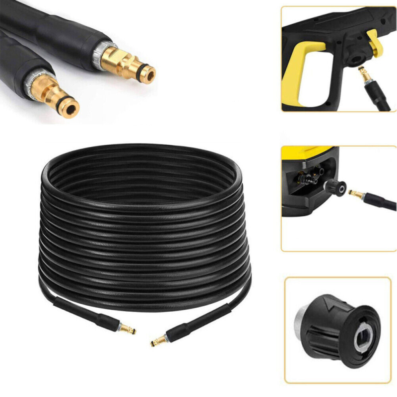 Σωληνας υψηλής πίεσης για πλυντήριο, καουτσούκ, εσωτερική διάμετρος 6 mm, εξωτερική διάμετρος 9 mm, μήκος 6–20 m, μέγιστη θερμοκρασία 80°C