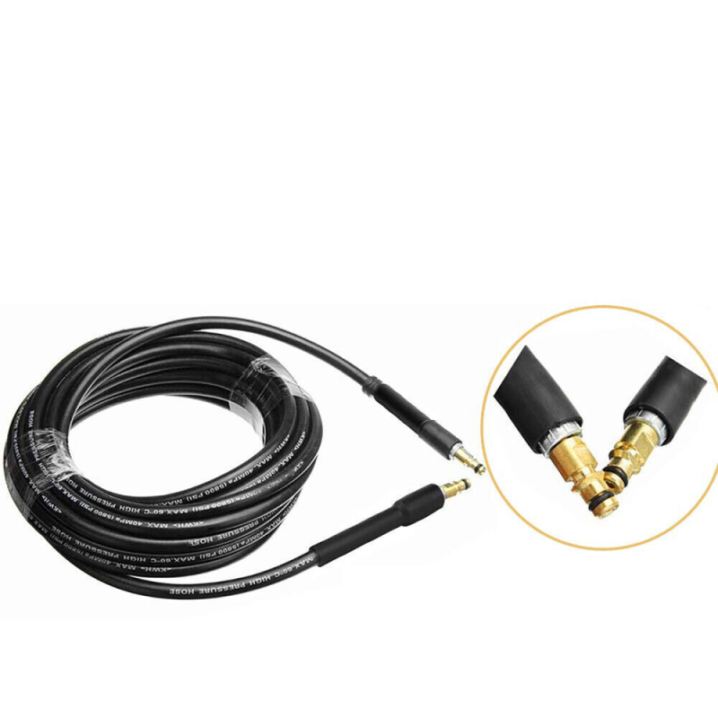 Σωληνας υψηλής πίεσης για πλυντήριο, καουτσούκ, εσωτερική διάμετρος 6 mm, εξωτερική διάμετρος 9 mm, μήκος 6–20 m, μέγιστη θερμοκρασία 80°C