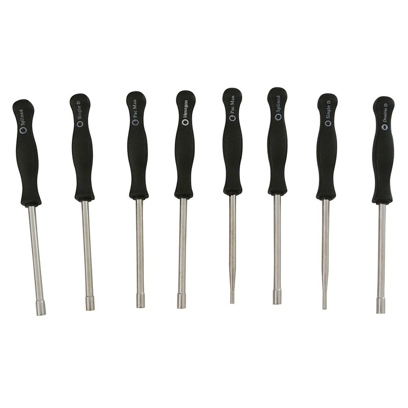 Εργαλείο ρύθμισης καρμπυρατέρ για αλυσοπρίονα και χλοοκοπτικές μηχανές – LISM, μονωμένο, νικελ-χρώμιο ανοξείδωτος χάλυβας, 10 τύποι κεφαλών