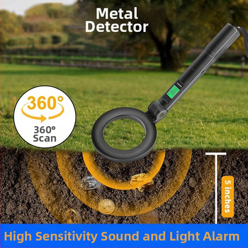 Fémkereső - kézi, hordozható, összecsukható, nagy pontosságú, kültéri detektor