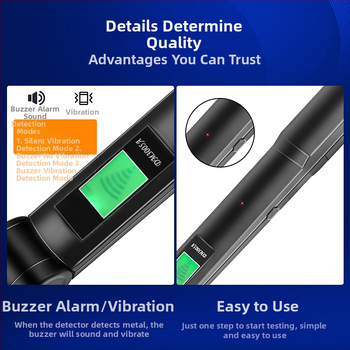 Fémkereső - kézi, hordozható, összecsukható, nagy pontosságú, kültéri detektor