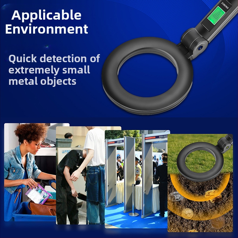 Rokas metāla detektors, pārnēsājams, saliekams, augstas precizitātes, ārējais detektors