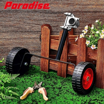 Paradise Roată auxiliară pentru mașina de tuns iarba cu atașare laterală de tip rucsac, carcasă din plastic, personalizare disponibilă, accesorii pentru ferăstrău și unelte de tăiere, greutate 1,2 kg