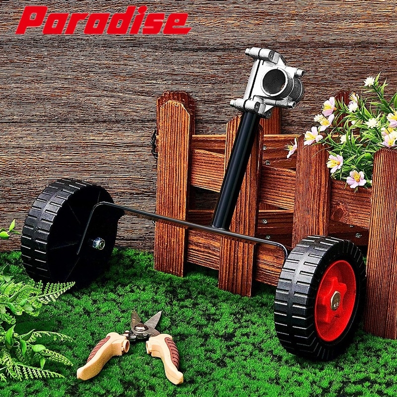 Paradise Roată auxiliară pentru mașina de tuns iarba cu atașare laterală de tip rucsac, carcasă din plastic, personalizare disponibilă, accesorii pentru ferăstrău și unelte de tăiere, greutate 1,2 kg