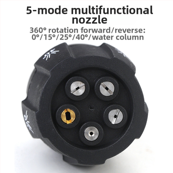 Ruiran plastmasas 140 g, 5-in-1 ventilatora uzgalis augstas spiediena auto mazgāšanai ar ātro pieslēgvumu 1/4
