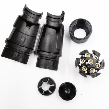 Bochi VP170EB Европейски стандарт 12V7‑ядров найлонов щепсел и гнездо за ремаркета SUV