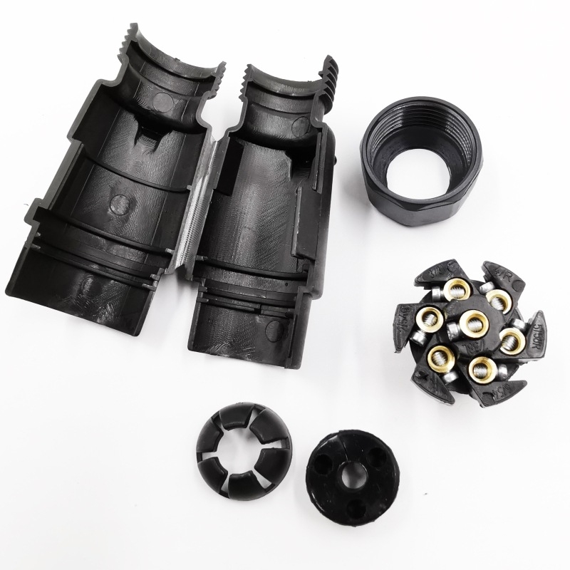 Bochi VP170EB európai szabványú 12V7-es magú nylon pótkocsi dugó és aljzat SUV‑hoz