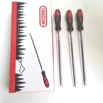 Файл за верижна резачка, кръгъл, 200 мм дължина, сплав, двойни фини зъби