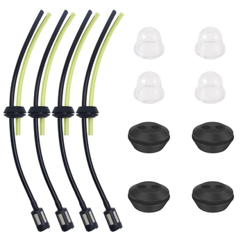 Üzemanyagcső készlet fűnyíróhoz és sövényvágóhoz – univerzális kompatibilitás a 139/GX35/TU43, GX31, GX22 modellekkel; tartalmaz üzemanyagcsövet, üzemanyag-szűrőt, pumpát.