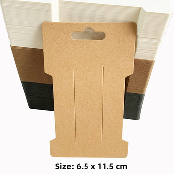 Kraft popieriaus etiketės kortelė bižuterių pakuotei, spalvotu offset spausdinimu, pritaikoma, prekinis ženklas Hundred Canal