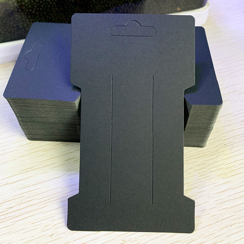 Kraft popieriaus etiketės kortelė bižuterių pakuotei, spalvotu offset spausdinimu, pritaikoma, prekinis ženklas Hundred Canal