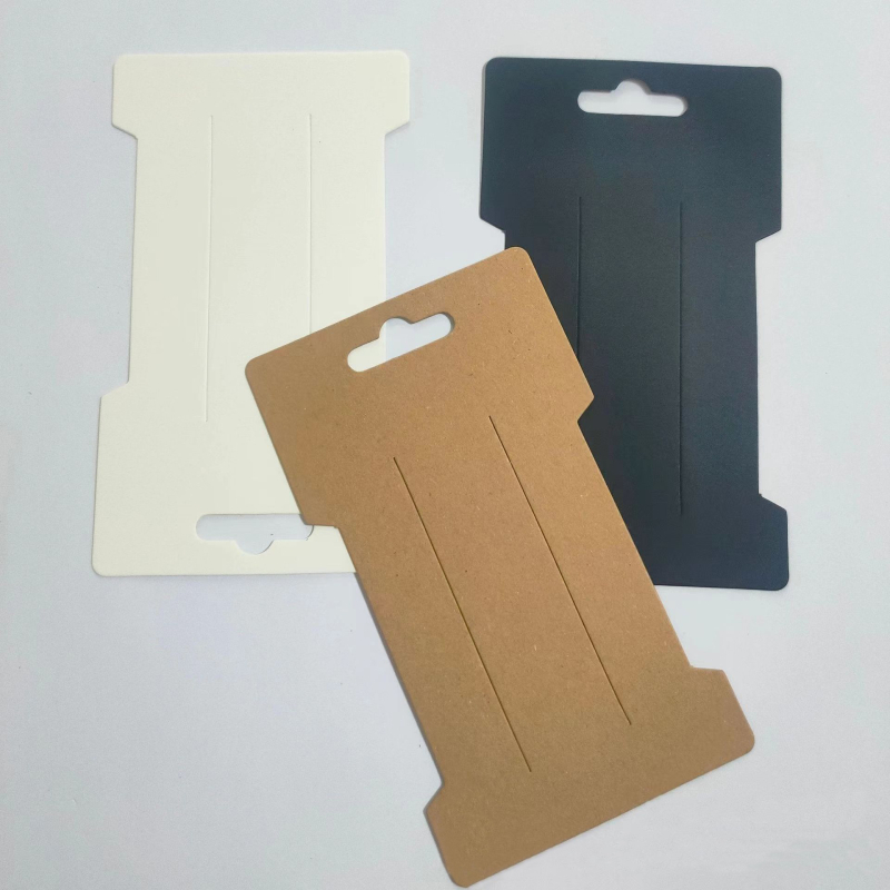 Kraft popieriaus etiketės kortelė bižuterių pakuotei, spalvotu offset spausdinimu, pritaikoma, prekinis ženklas Hundred Canal