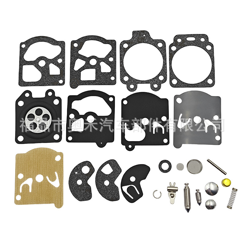 Aohe Walbro-suderinamas K10-WAT mechaninis karburatoriaus remonto rinkinys, diafragmų ir tarpiklių rinkinys, 24 vnt