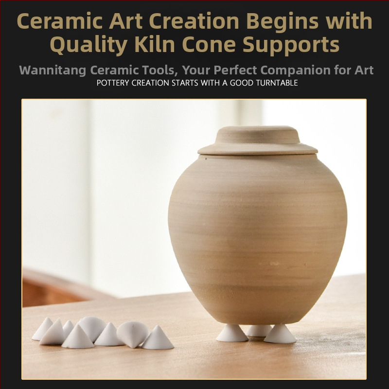 Комплект за пещ за керамика — опорни колони и пирони, конус от алуминиева оксида, вертикална подложка за изпичане; марка Play Mud Hall; не е внесено