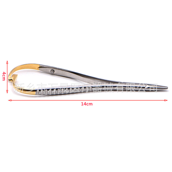 Prindător de ace dentar, tip end, oțel inoxidabil, pentru adulți, set de 100 buc.