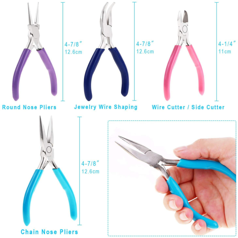 Mini clește DIY pentru bijuterii – unealtă acrilică pentru tăierea sârmelor și confecționarea mărgelelor, STRINGS&THINGS, Origine: Zhejiang Jinhua, Etichetă privată licențiată