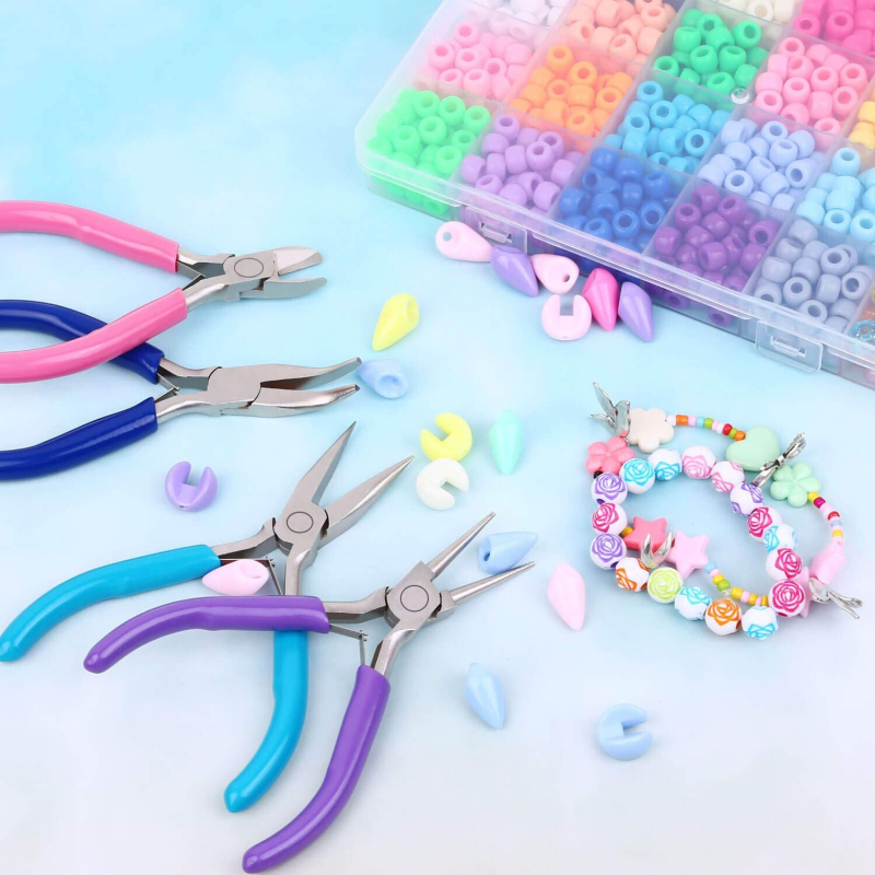 Mini clește DIY pentru bijuterii – unealtă acrilică pentru tăierea sârmelor și confecționarea mărgelelor, STRINGS&THINGS, Origine: Zhejiang Jinhua, Etichetă privată licențiată