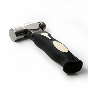 Чук с гумена дръжка и кръгла глава за дърводелство и DIY