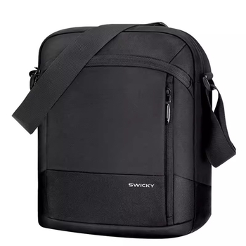 Férfi váll-táska, Oxford anyagból, vízálló és kopásálló, poliészter bélés, üzleti utazásokhoz