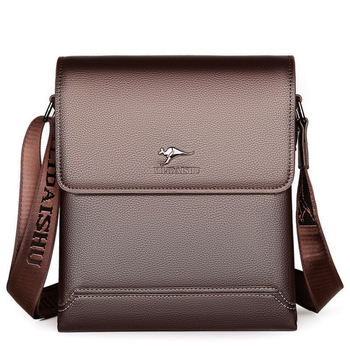 Férfiaknak szánt valódi tehénbőrből készült válltáska (tehénbőr; Crossbody; mindennapi)