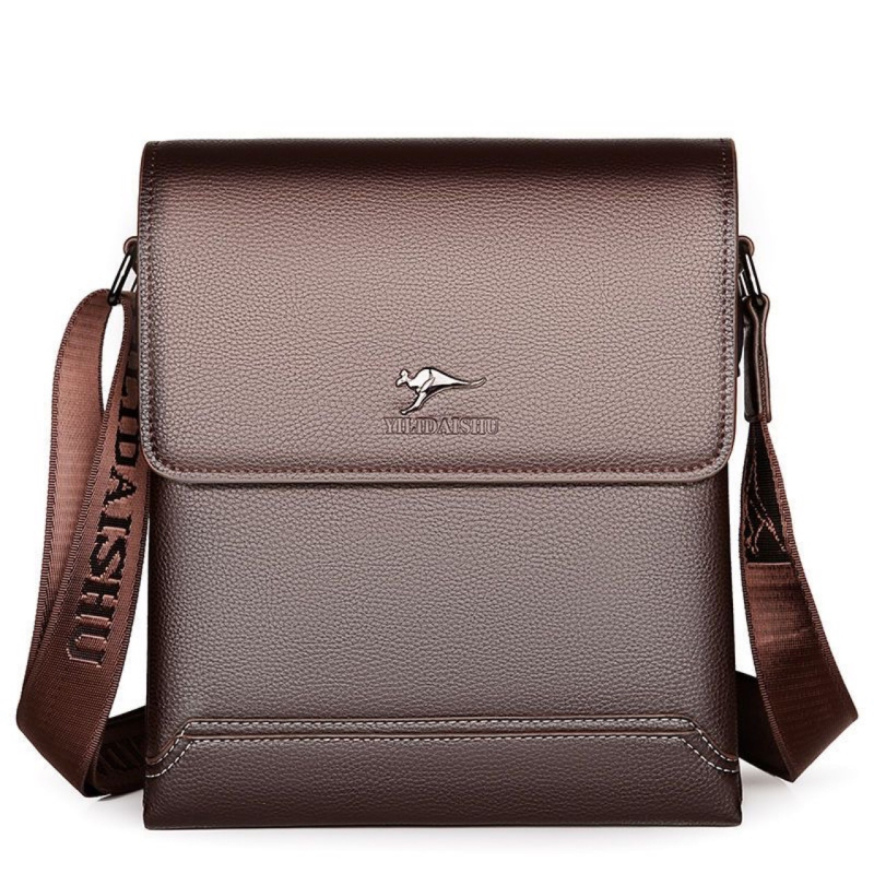 Férfiaknak szánt valódi tehénbőrből készült válltáska (tehénbőr; Crossbody; mindennapi)