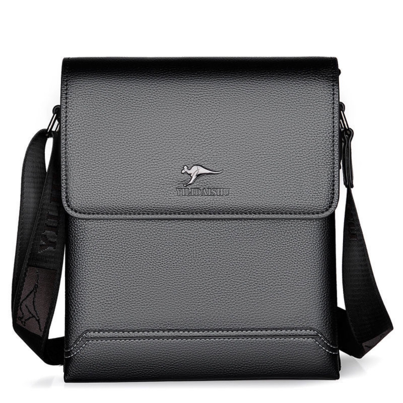 Férfiaknak szánt valódi tehénbőrből készült válltáska (tehénbőr; Crossbody; mindennapi)