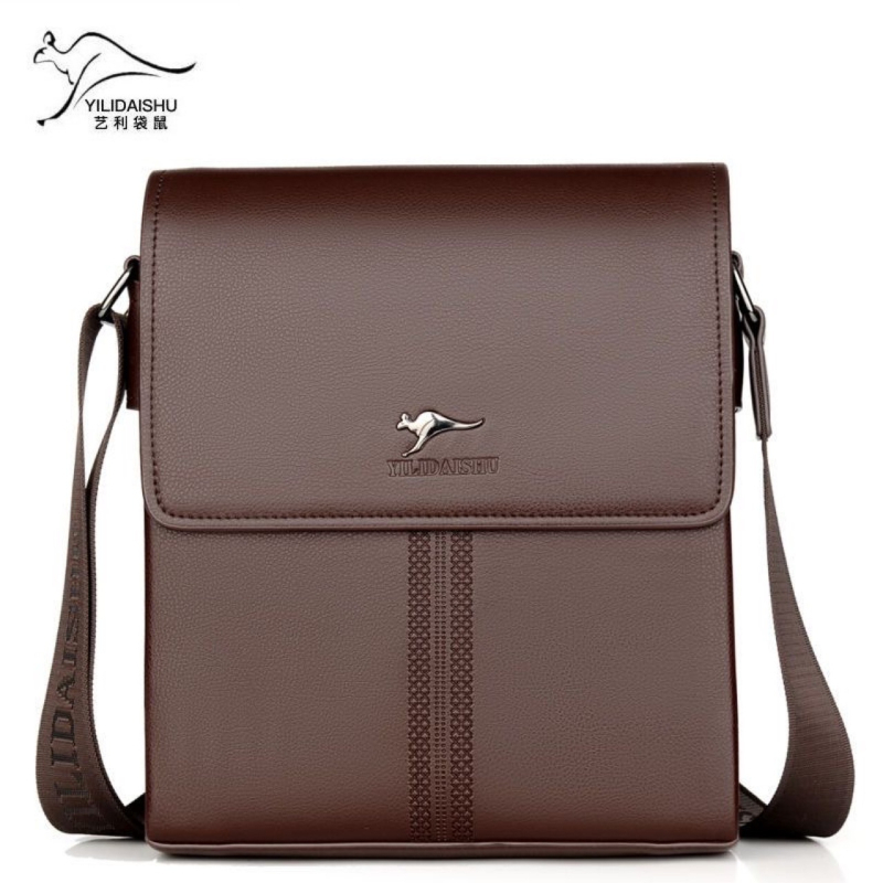 Férfiaknak szánt valódi tehénbőrből készült válltáska (tehénbőr; Crossbody; mindennapi)