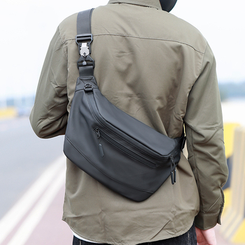 Мъжка messenger чанта от PU кожа, водоустойчива, вътрешен джоб с цип, стил за бизнес пътуване, модел 202308