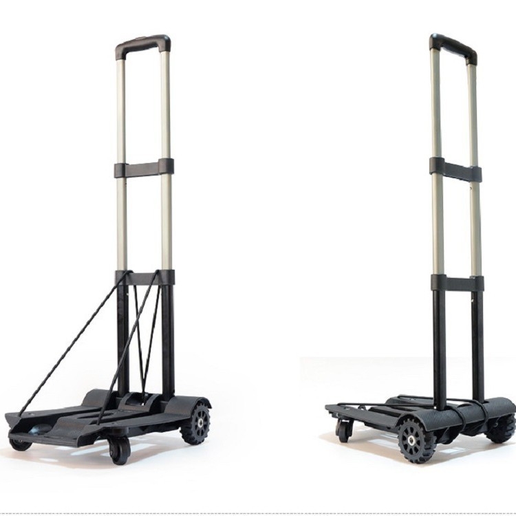 Αναδιπλόμενη τετράτροχη καρότσα με αλουμινένιο σκελετό, μοντέλο D12, μέγιστο φορτίο 50 kg (Μοντέλο D12, μέγιστο φορτίο 50 kg, αλουμινένιος σκελετός, τετράτροχη)