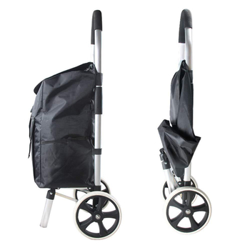 Αναδιπλούμενο καρότσι αγορών από κράμα αλουμινίου για οικιακή χρήση, φορητό