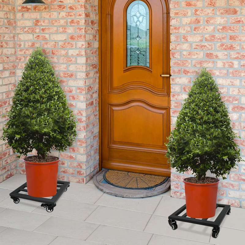 Geležinis augalų stovas vidaus naudojimui, grindinis stovas, 1 lygis, modernus minimalistinis stilius