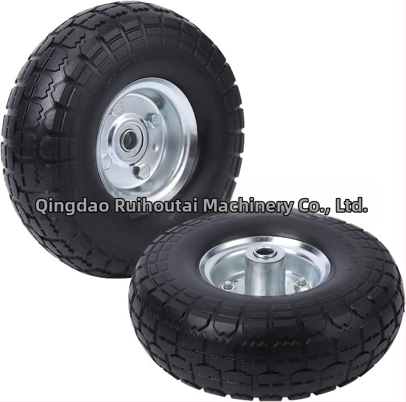 Солидно колело за складова количка – PU пено колело, метални спици, вътрешна камера, максимално натоварване 265 кг, максимално налягане 200 psi, лагер по поръчка