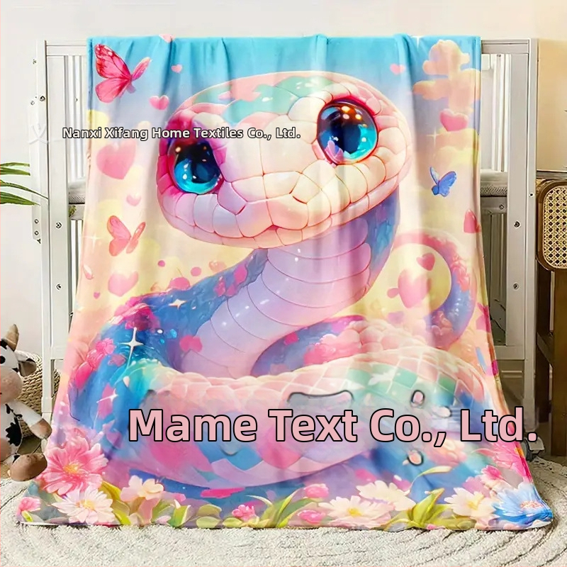 Poliesterinė antklodė su skaitmenine spauda, geometrinis raštas, žiemos sezonas, svoris 300–500 g