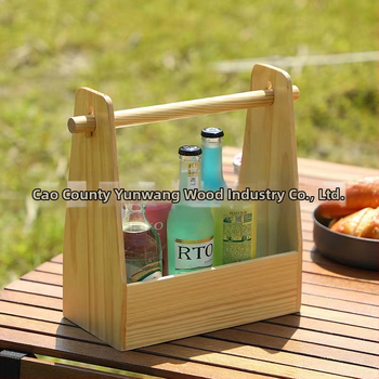 Ξύλινο καλάθι αποθήκευσης με χειρολαβή, μοντέλο 4665, 18 L χωρητικότητα, μοντέρνος μινιμαλιστικός σχεδιασμός, για οργάνωση