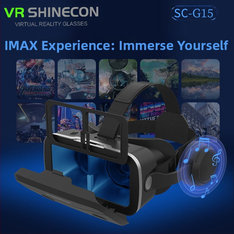 VR очила G15E Magic Mirror — 3D, HD защита на очите, съвместими с телефон, съвместими с слушалки