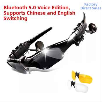 Умни безжични Bluetooth очила за музика и разговори, поляризирани слънчеви очила с Bluetooth 5.1, обхват до 10 м, шумопотискане, дълъг живот на батерията 4–8 ч, стерео звук