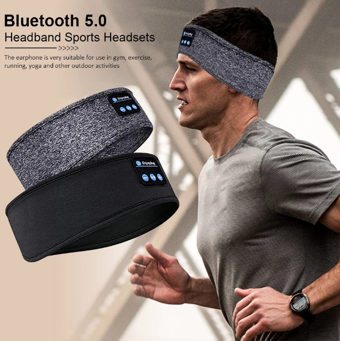 Bandă pentru cap Bluetooth pentru sport, cu sunet 3D fără fir, pentru alergare și fitness