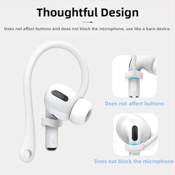 AirPods Pro silikona ausu āķis – universāls Apple Bluetooth ausīm 2. un 3. paaudze, pret zudumu, sporta stils (Zīmols: Other; Materiāls: Other; Stils: Fashion)