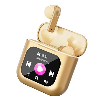 TWS безжични спортни слушалки с докосване, шумозаглушаване, 8 ГБ MP3 вградена памет, Bluetooth 5.4, IPX5