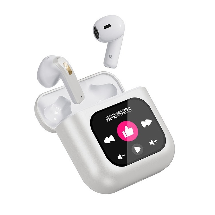 TWS bezvadu sporta austiņas ar skārienvadību, trokšņu slāpēšana, 8 GB iebūvētā MP3 atmiņa, IPX5, Bluetooth 5.4