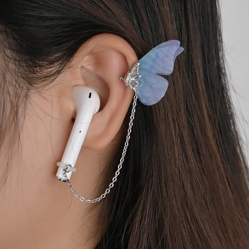 AirPods Anti-Nuostolio drugelio ausų klipsas – Moterų Originalus Dizainas, Žiedinis Klipsas, Lydinys, Deimantinis Paviršius, Gyvūnų/Zodiako Stilius