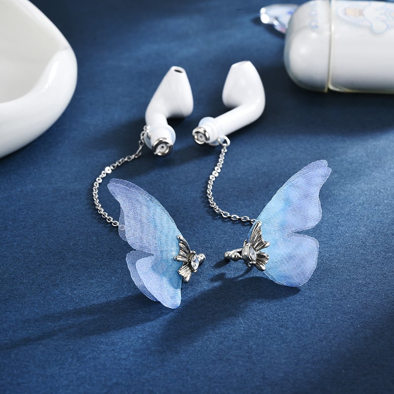 AirPods Anti-Nuostolio drugelio ausų klipsas – Moterų Originalus Dizainas, Žiedinis Klipsas, Lydinys, Deimantinis Paviršius, Gyvūnų/Zodiako Stilius